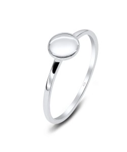 Designed Round Silver Ring NSR-2745